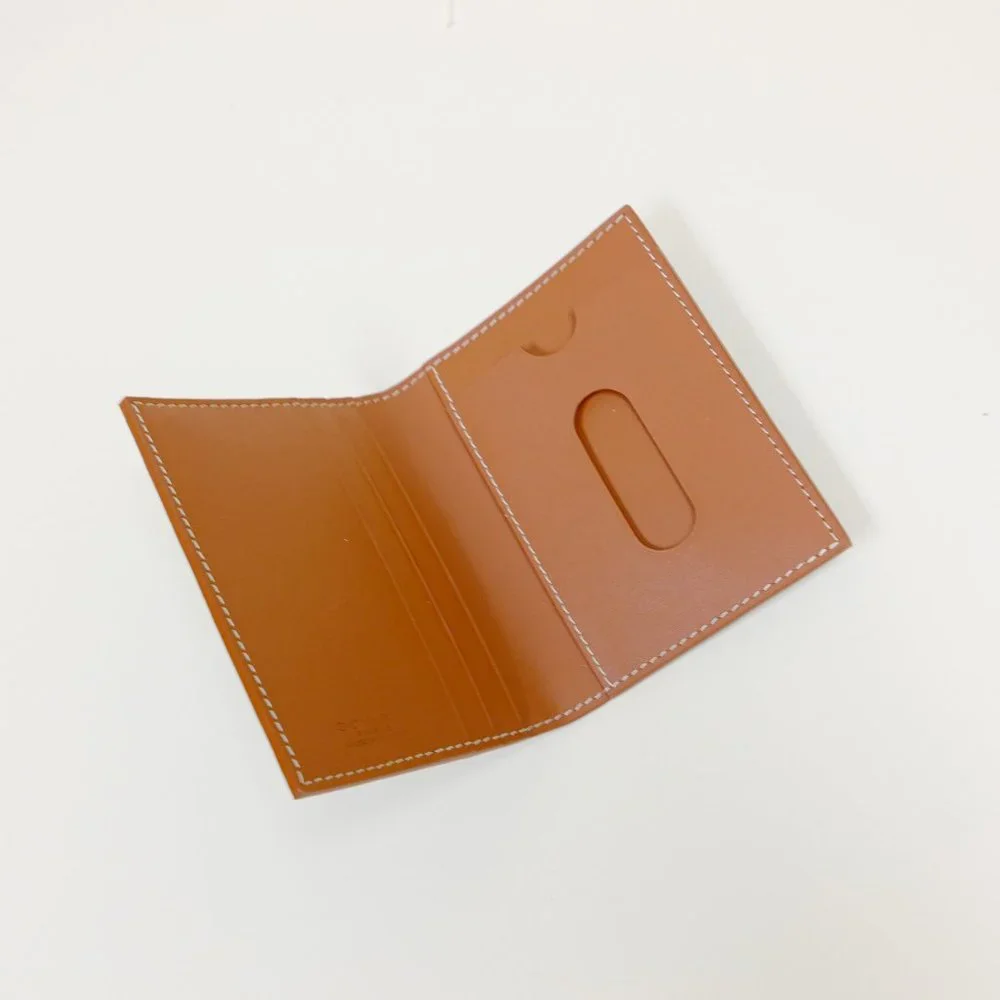 Goyard Goyardine Saint Marc Folding Card Case Black /Brown
